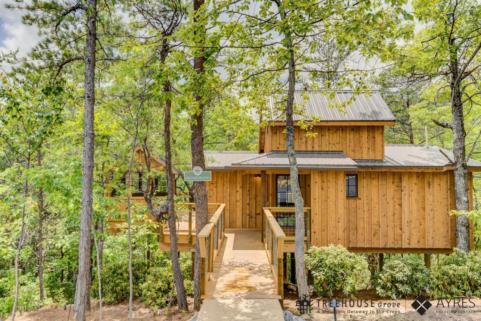 The Moosewood In Treehouse Grove At Norton Creek Βίλα Gatlinburg Εξωτερικό φωτογραφία